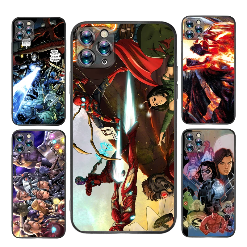 

A-Avengers M-Marvel Phone Case For iPhone X XS XR MAX Personalised Cellphone Mobilephone Waterproof Designer Cute Shockproof