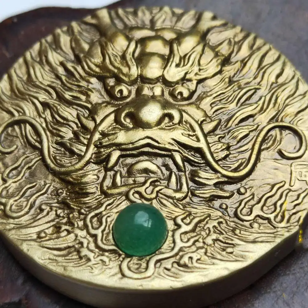 12 знаков зодиака Чистая медь и бронза медаль Большая бронзовая