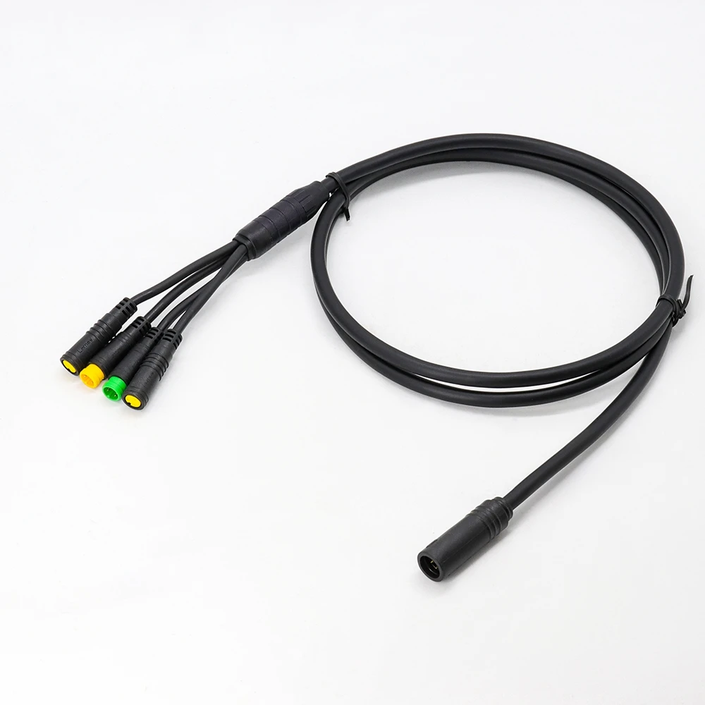 1T4 Cable Two Size for Bafang BBS01 BBS02B BBSHD Mid Drive Motor Electric Bike Twist Throttle Brake and Ebike Display Connector