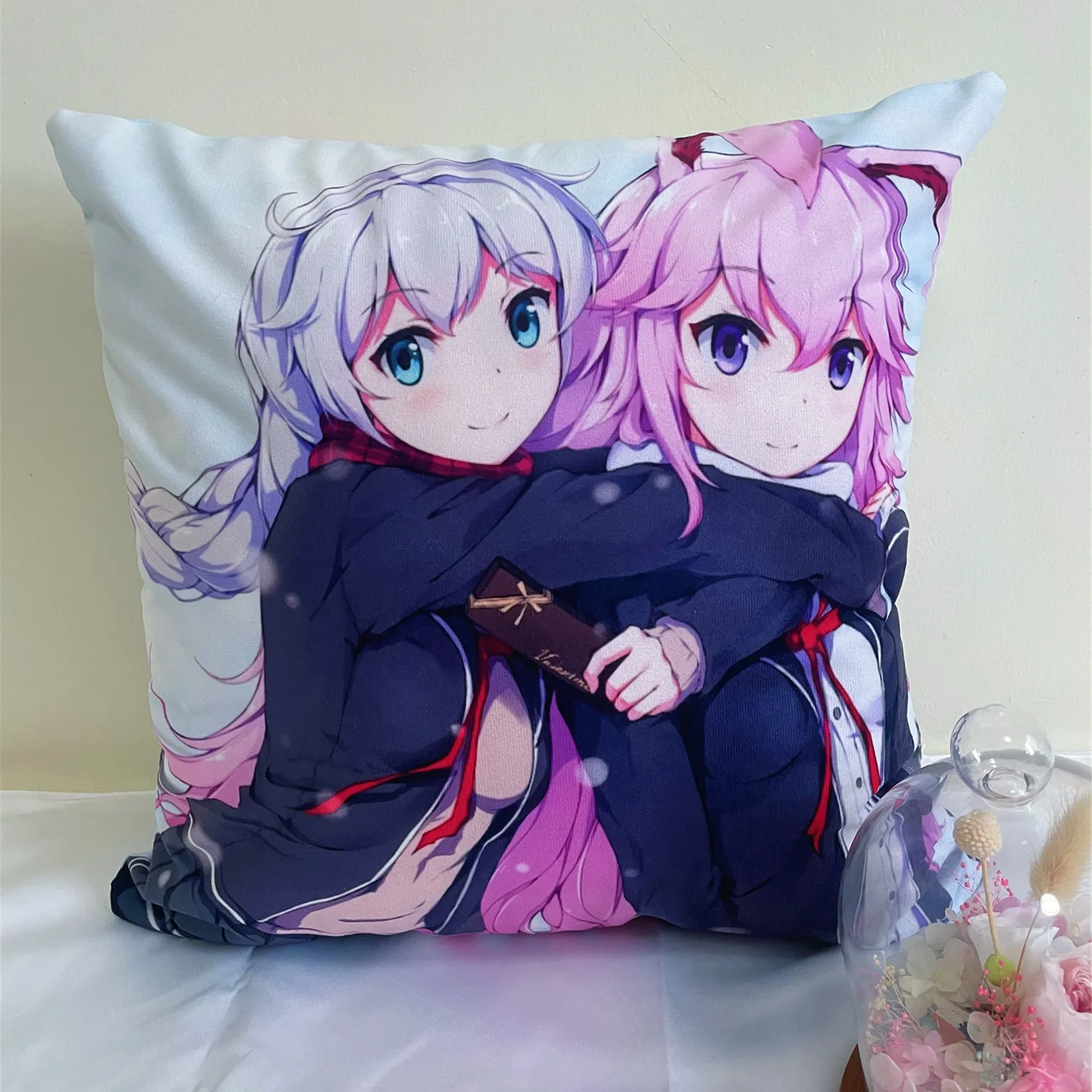 45x45 см наволочка для подушки Honkai Impact 3 обнимающая в стиле аниме игры подушка
