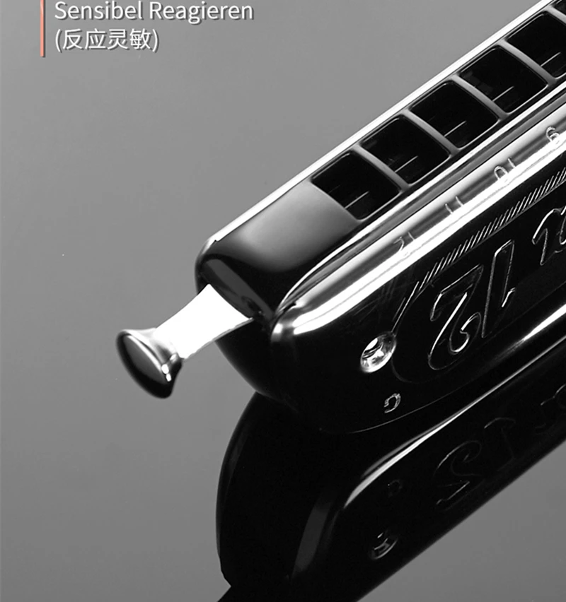 Германия оригинальная Хроматическая губная гармоника HOHNER 255/48 Chrometta 12 Ключ C/ключ G армоника рот Оганов губная гармоника HOHNER
