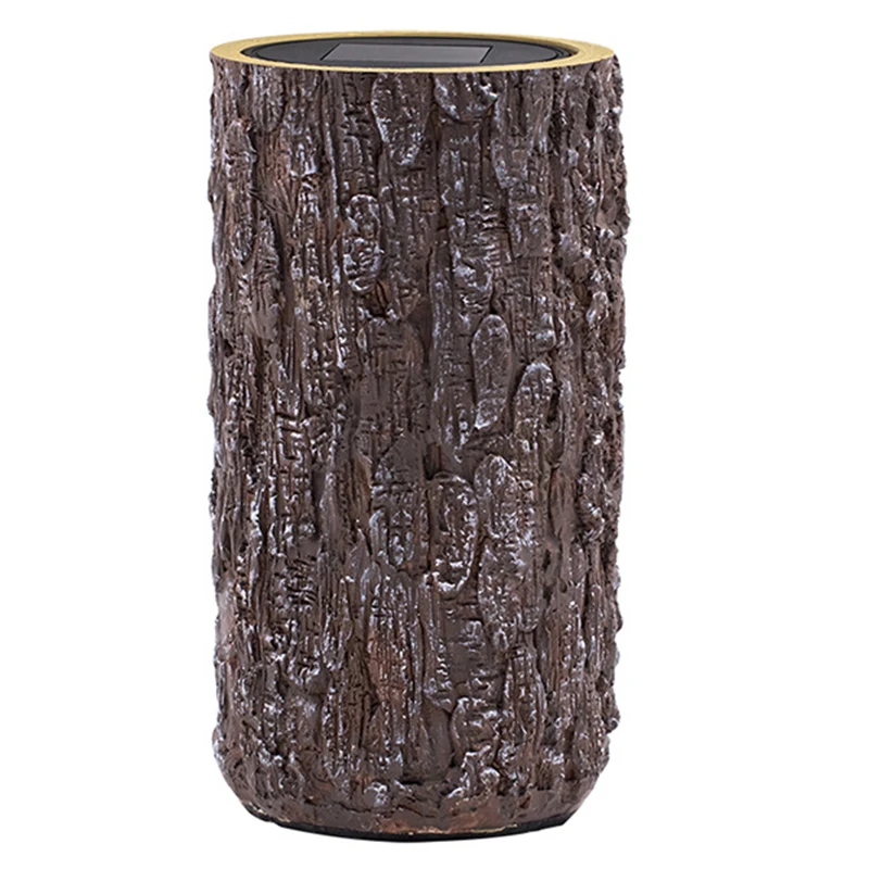 

Solar Powered Stump Light Garden Decorative Landscape Pathway Light for Backyard Patio Garden Pathway Decor Driveway