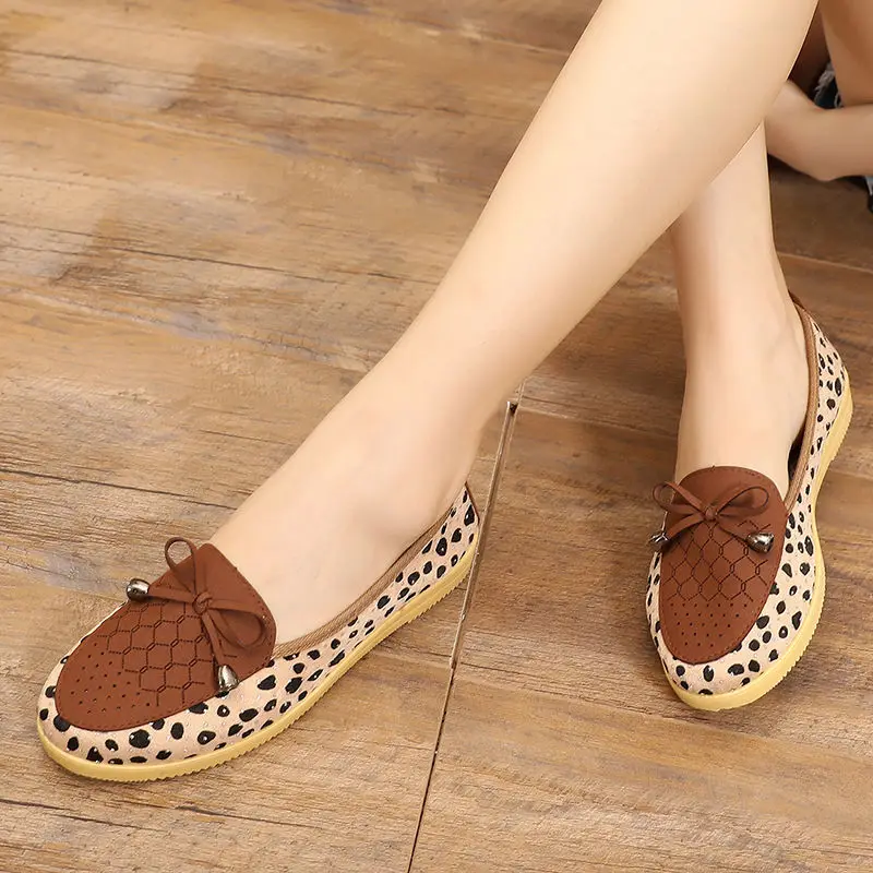 

Cresfimix zapatos de mujer; Женская модная обувь; Милый светильник; Балетки для танцев; Женские нескользящие весенние лоферы с бантом; c6330x