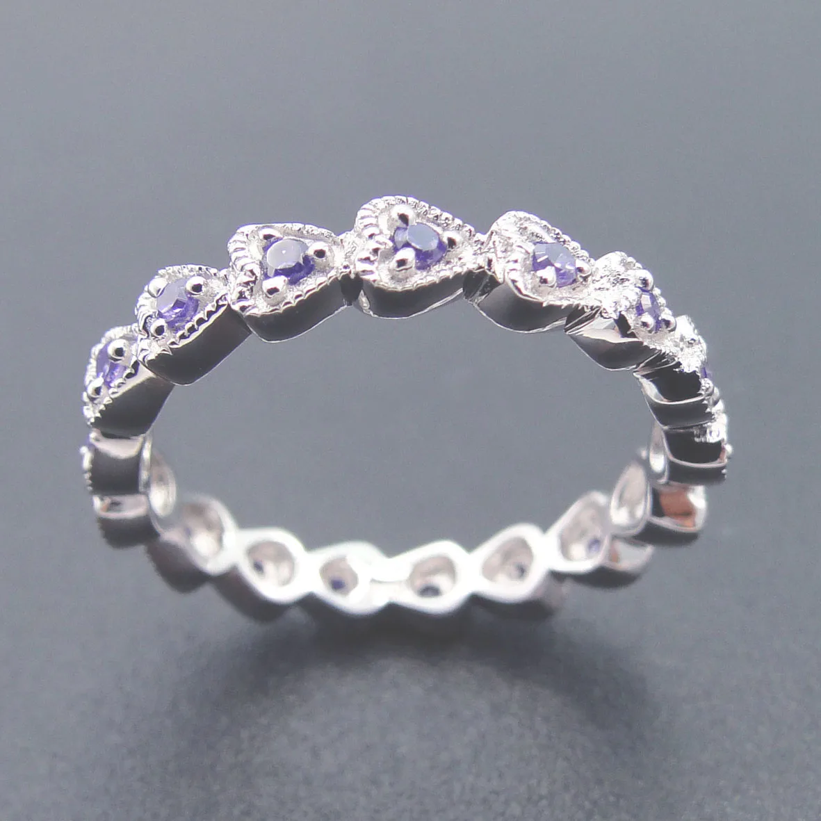 

Purple Color Zircon Rings Accessories Jewel Ring Fashion Jewelry