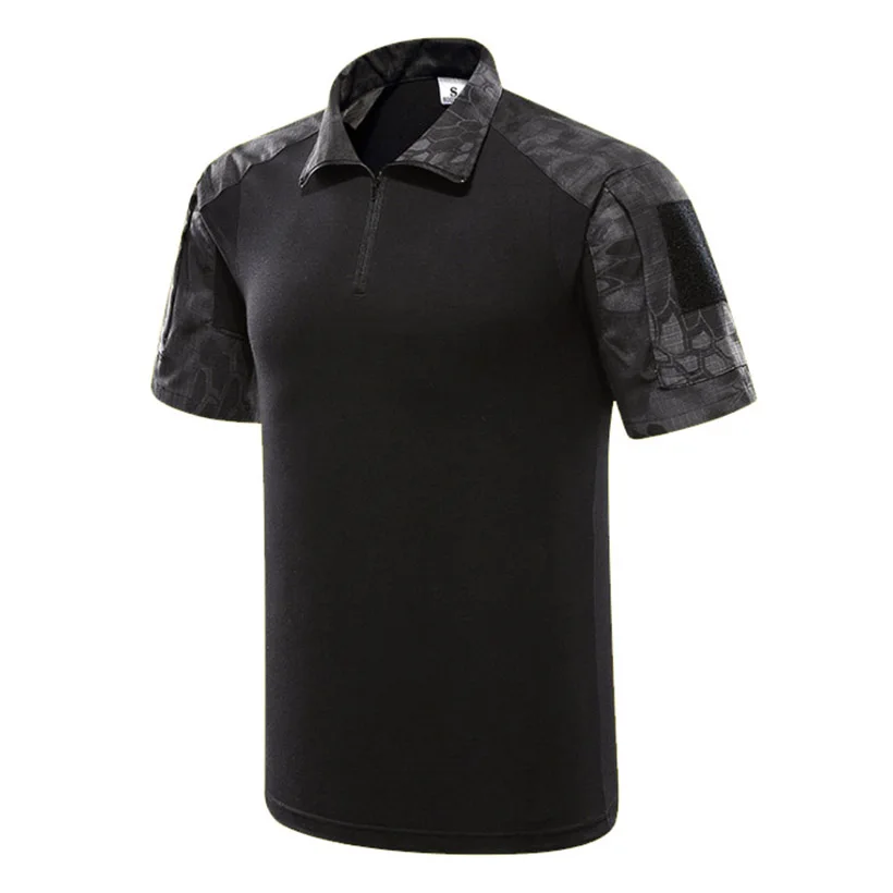 

Футболка мужская тактическая, камуфляжная рубашка в стиле милитари, с коротким рукавом, мягкая тактическая одежда, летняя