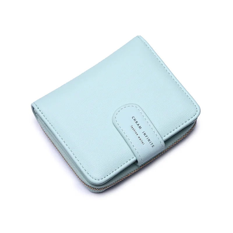 

New Women Wallet Many Departments Card Holder Foldable Ladies Small Purse Zipper Hasp Card Case High Quality Female Wallets
