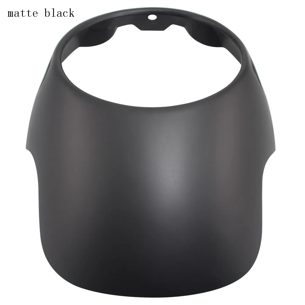Universal 7&quot Motorcycle Headlight Fairing Visor Retro Cafe Racer Style For BONNEVILLE T100 T120 Thruxton 900 Gloss Matte Black |
