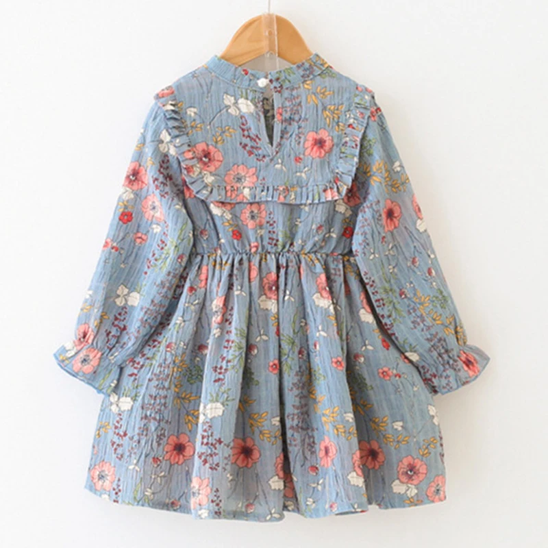 Летние платья для девочек Новая детская одежда Шифоновое платье с высоким