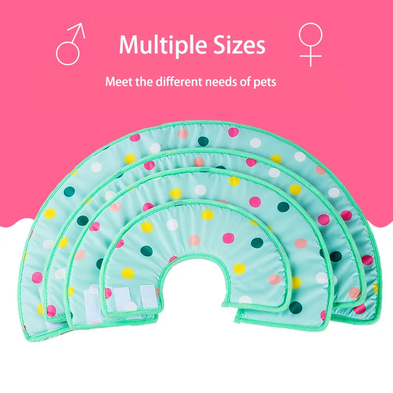 Защитный воротник для собак и кошек Pet Supplies Dog Elizabeth Sponge Soft Ring Anti-Smashing Anti-Scratch Protection Collar Cat Cone Wound-healing Ecollar on.