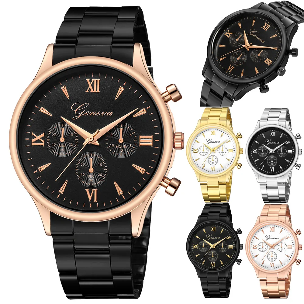 

Men's Hot Sale Quartz Watch Pointer Watch Luxury Watch Fashion Roman Digital Stainless Steel Quartz Watch gift 50*