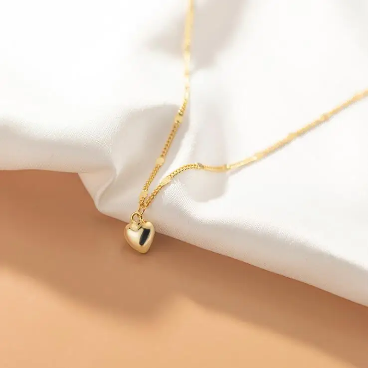 

Silver Heart Necklaces 925 Sterling Silver Pendants Necklaces with Fashion Style