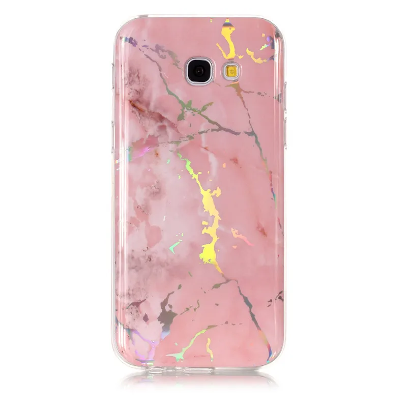 Рисунок под мраморный камень ТПУ Мягкий мобильный чехол книжка для Samsung Galaxy A3 A5 A6