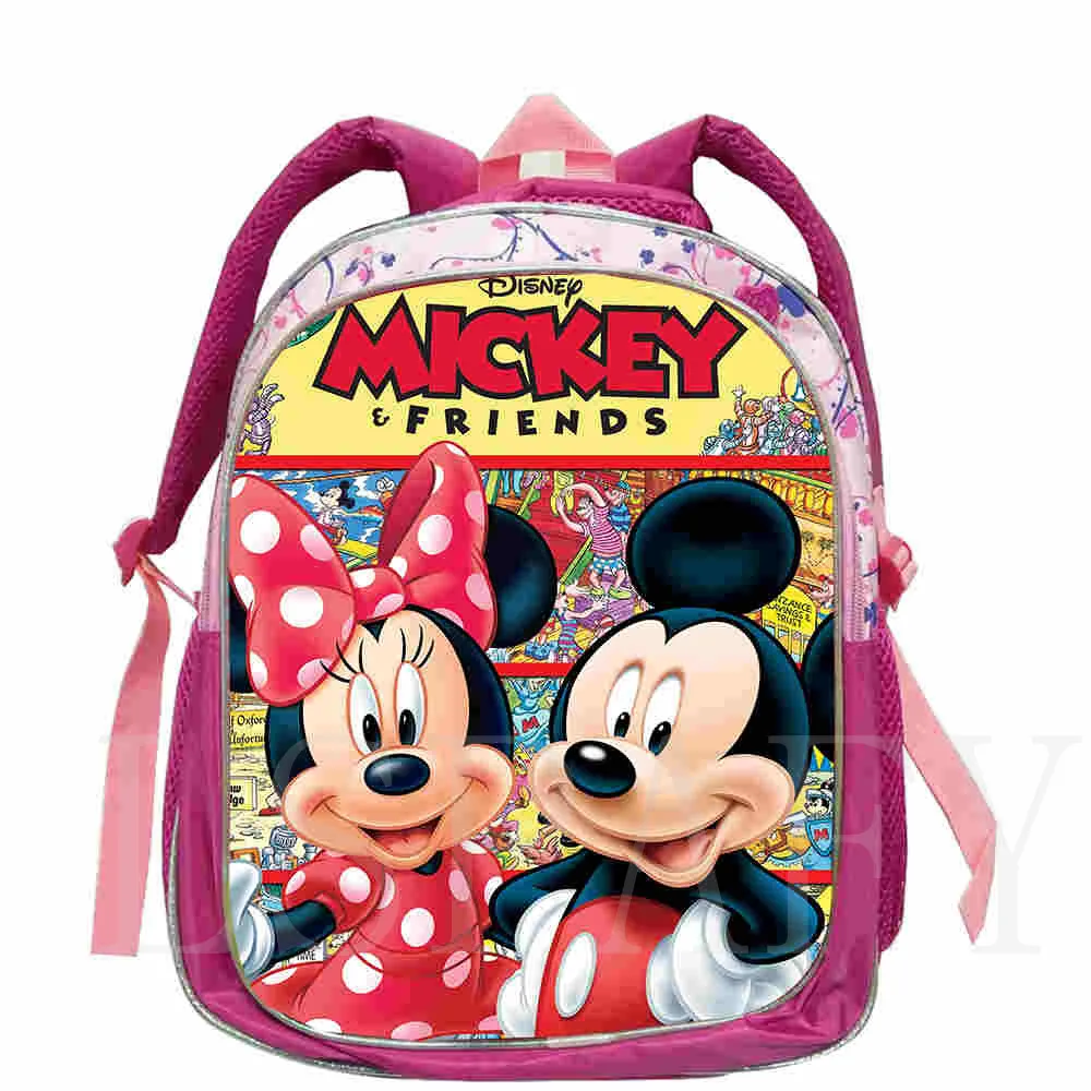 Школьная сумка Disney с Минни Маус для девочек Модный водонепроницаемый рюкзак