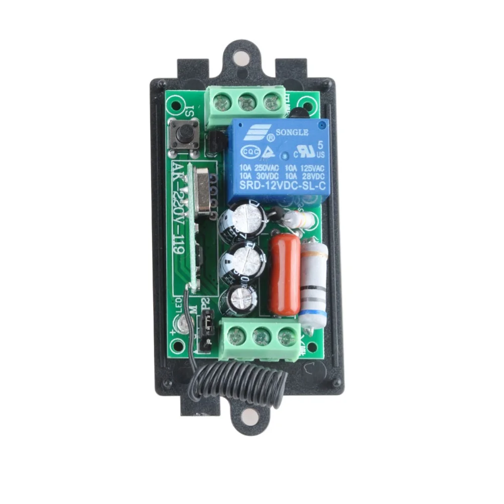 

Universal AC 220V Wireless Remote Control Light Switch Relay Receiver Module