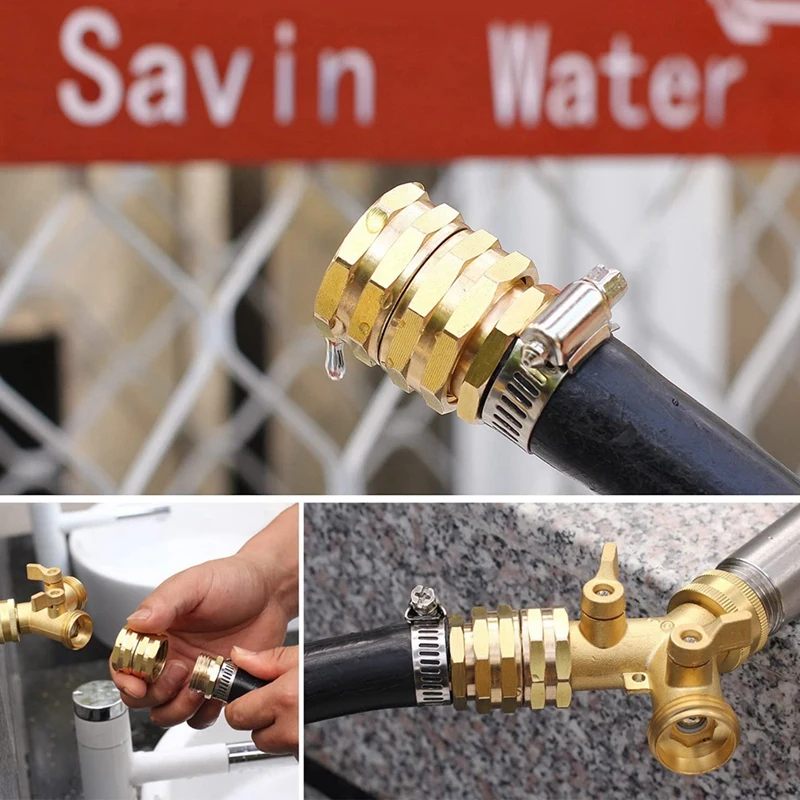 Латунные фитинги для садового шланга соединители адаптер сверхмощный латунный