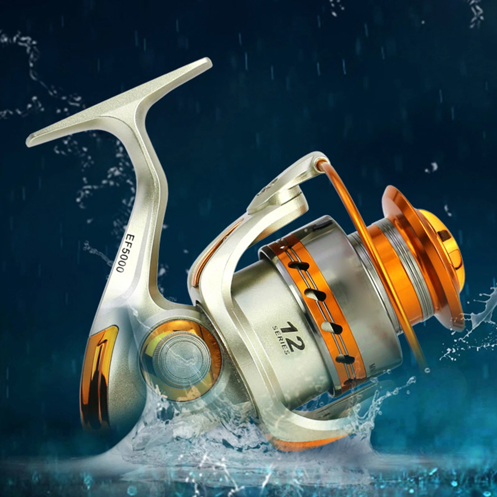 

Hot Sale Ef Series Metal Spin Fishing Reel With Aluminum Alloy Rocker Fishing Accessory X85