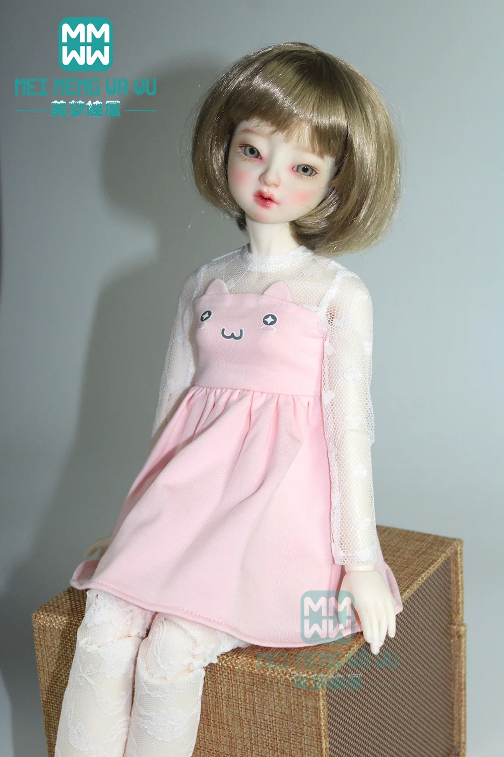 Одежда для куклы 43 см 1/4 BJD аксессуары модный светильник синяя клетчатая юбка