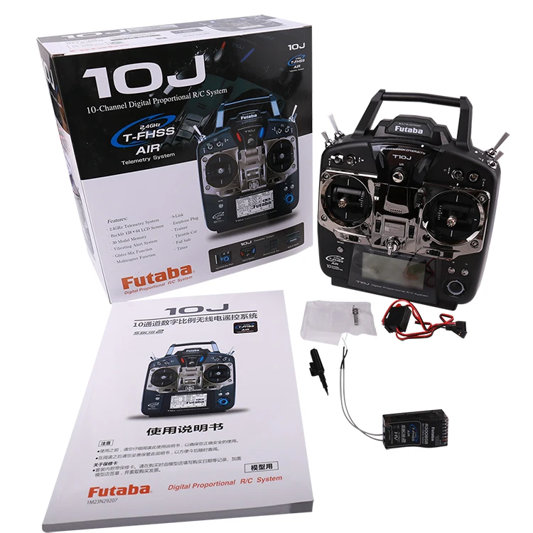 Радиоприемник Futaba T10J 10J с R3008SB 10 каналов 2 4 ГГц для радиоуправляемой вертолета