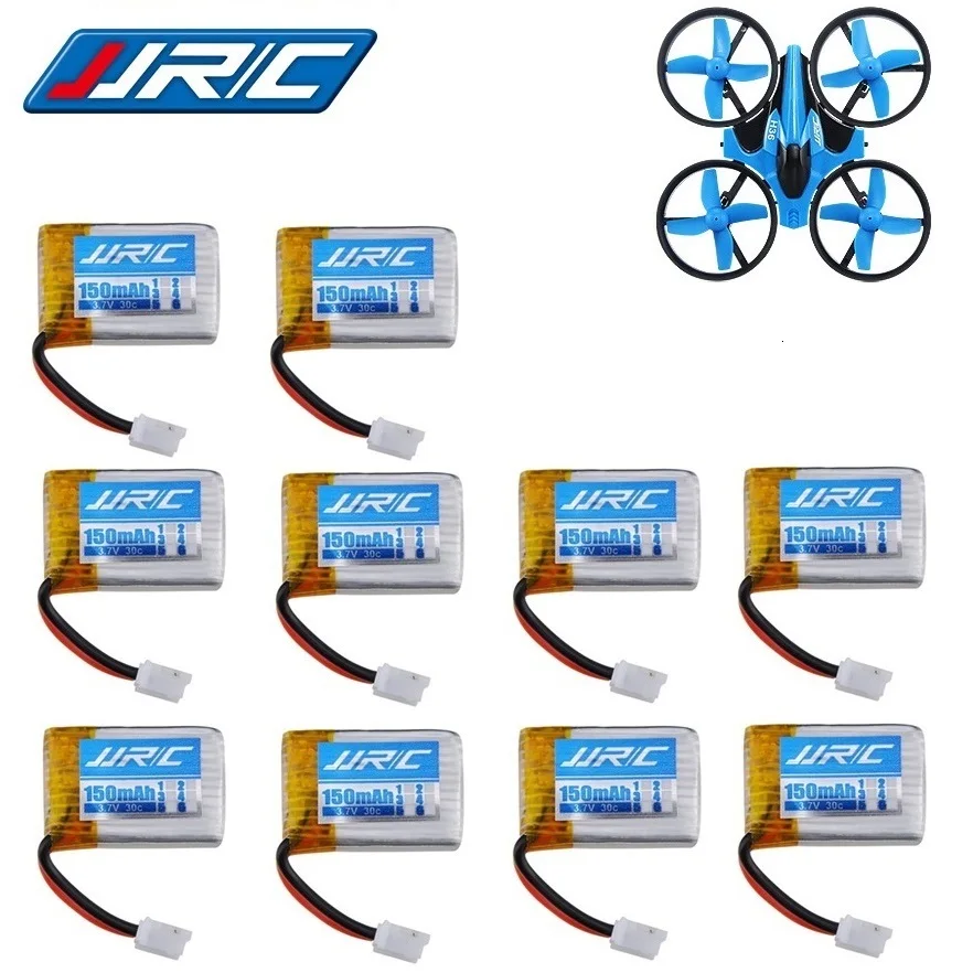 10 шт. JJRC H36 3 7 v 150mah 30C для Дронов E010 E010C E011 E013 F36 NH010 батарея RC Quadcopter запасные части LIPO