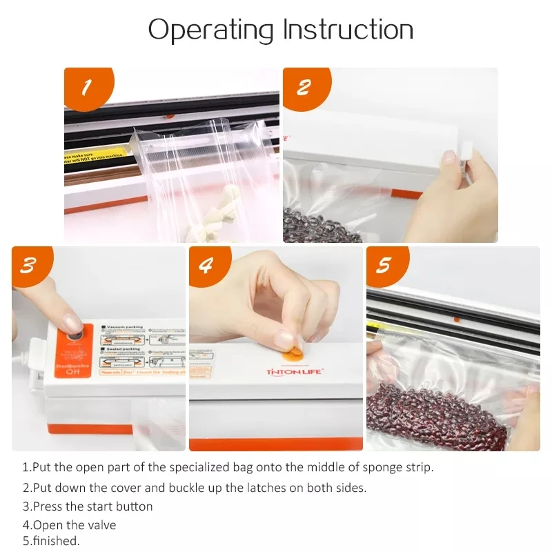 

New Food Packer Vacuum Sealer Packaging Machine Household Food Vacuum Sealer Film Sealer Vacuum Packing Machine For Food Storage