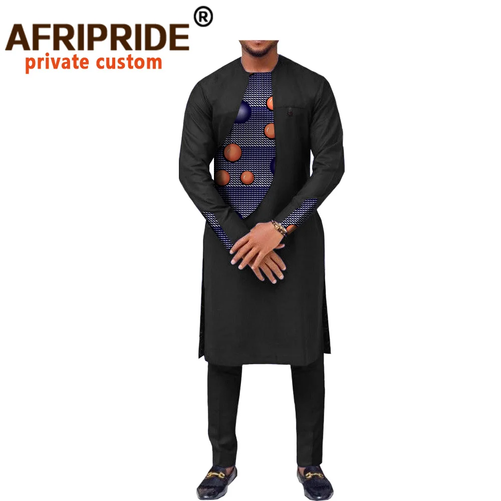 Новинка весны африканская одежда мужской костюм AFRIPRIDE Топ с длинным рукавом