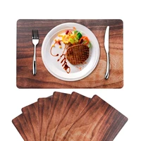 gennissy tree stripes placemats set of 6 washable pvc table mats for dining kitchen