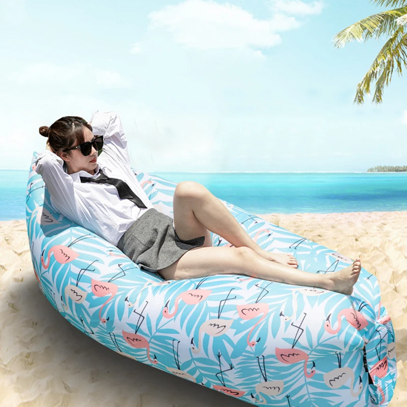 

Inflatable Sofa Outdoor Portable Water Proof Anti-Air Leaking Lounger Air Sofa Hammock Chair for Pool, Beach, Parties Travelling