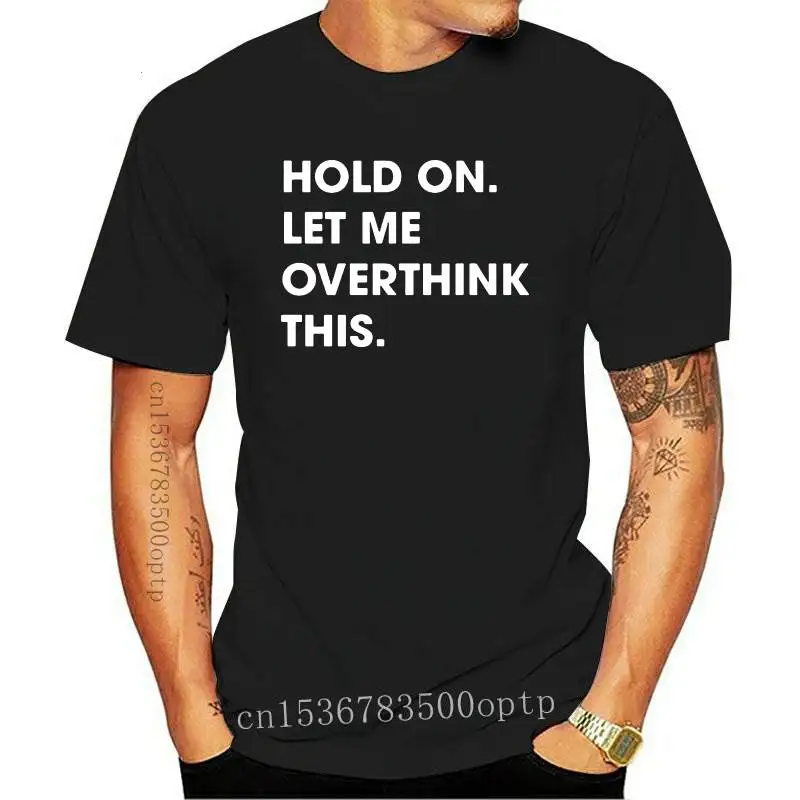 

Футболка женская с надписью «Keep on Let Me Overthink This», повседневная хлопковая смешная рубашка с коротким рукавом, топ для девушек