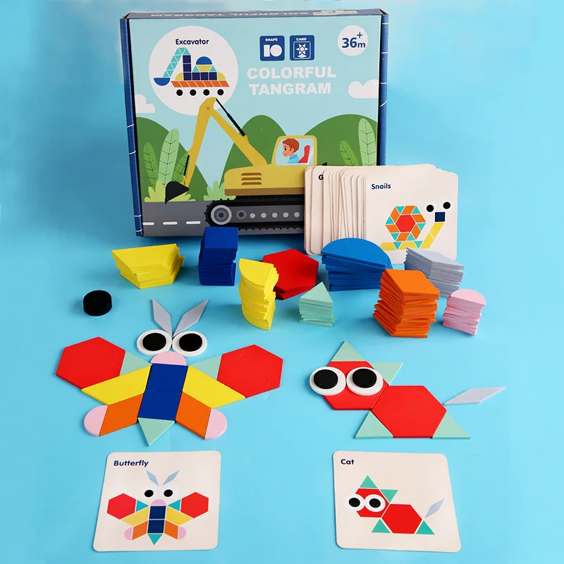 

Creative Shape Puzzle Early Education and Intelligence Imposition Hand-eye Combination Variety of Geometric Shapes Jigsaw Puzzle