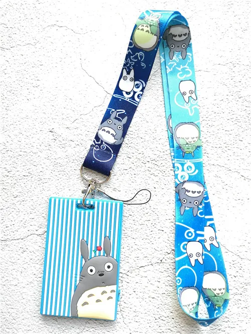 Аниме Синий Мой сосед Тоторо ПВХ именованный держатель для карт