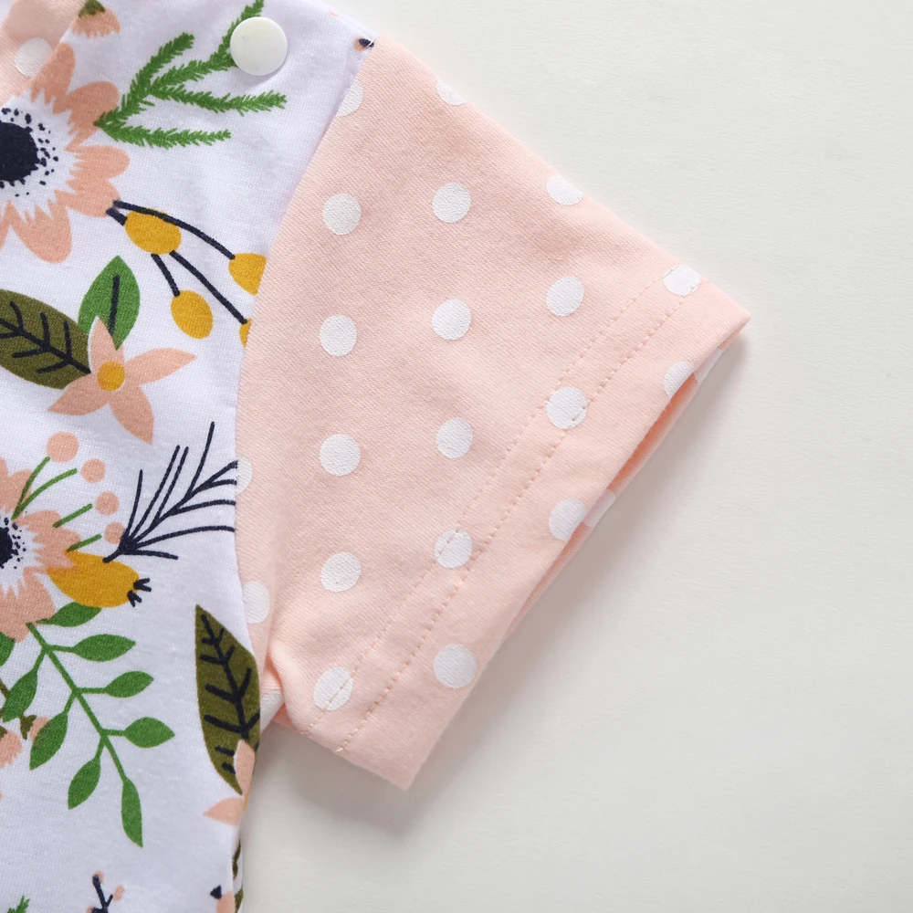 2019 летний хлопковый Новый комбинезон для новорожденных девочек детский с