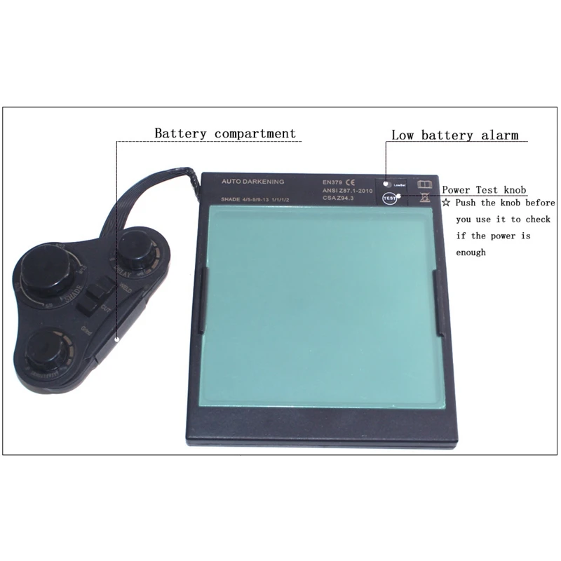 Сварочная маска/шлем GTBL Out Control Big View Eara 4 Arc Sensor Din5-Din13 Solar Auto Darkening Tig Mig Mma с фильтрующей линзой Helmet Gl on.