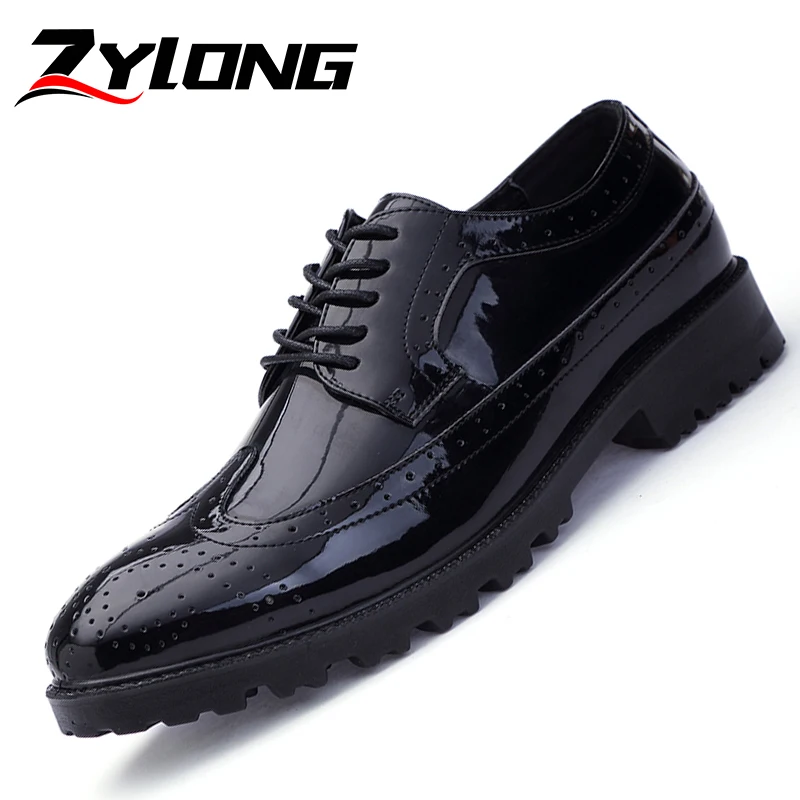 Мужские модельные туфли высокого качества большие размеры 38 47 кожаная мужская