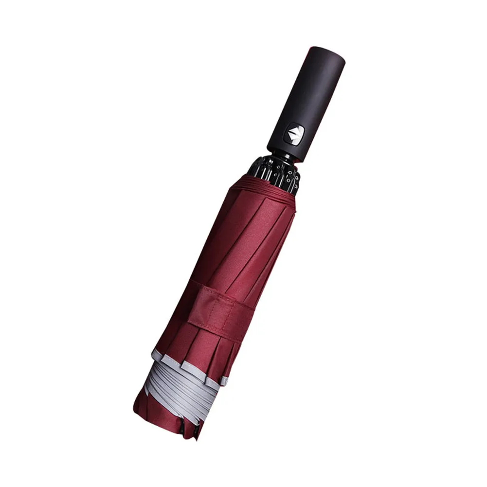 

LED Inverted Umbrella with Reflective Stripe Automatic 3-fold Umbrella Best Price