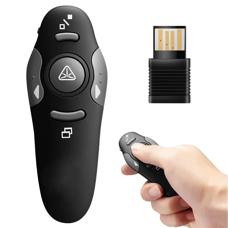 

2021 New 2.4G RF Pointer Pen USB Wireless Power Point Presenter Pen Remote Control