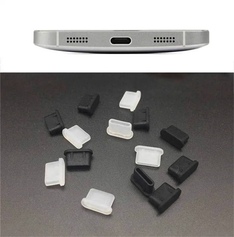 Usb зарядный порт Тип C пылезащитный Разъем зарядный порт 10 шт. силиконовый чехол для samsung huawei xiaomi АКСЕССУАРЫ для смартфона