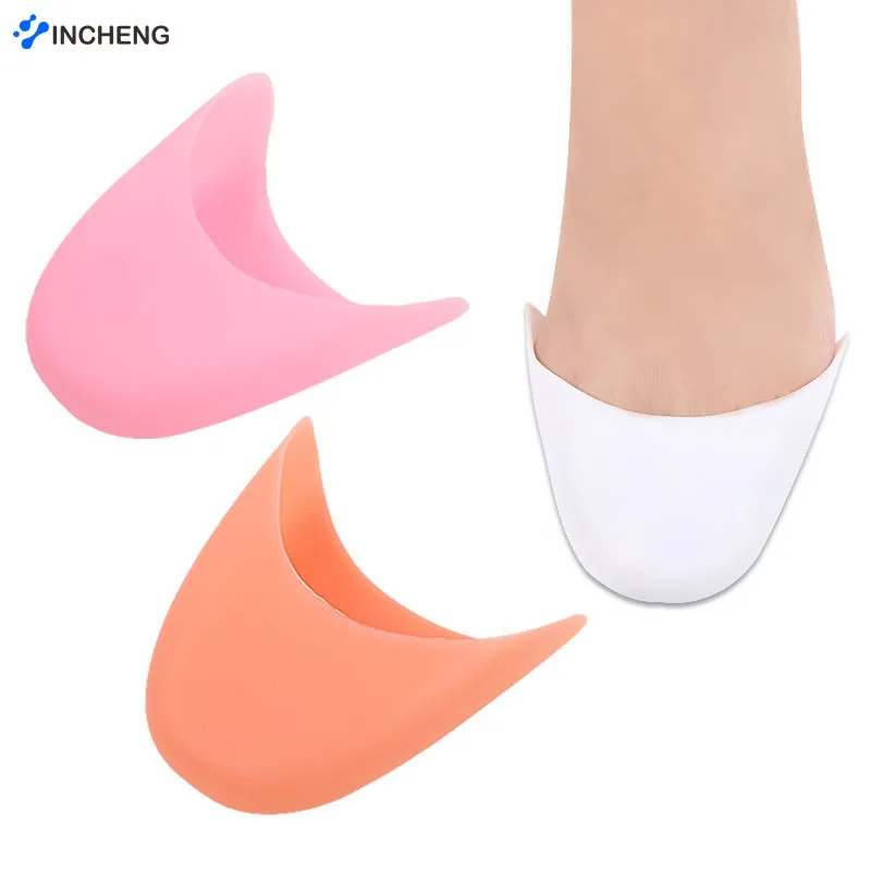 

Dancing Foot Tip Protectors Silionce gel Shock Absorbing Inserts Pads Foot Tip Pouch Dance Point Pads for Ballet Women insoles