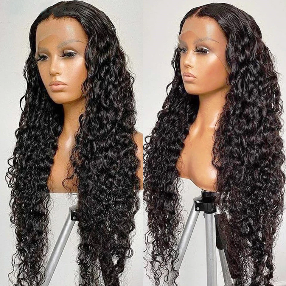 

Glueless Soft 180 Density Kinky Curly Black Synthetic Lace Front Wig for Women with BabyHair Natural Hairline 26Inch Long Daily