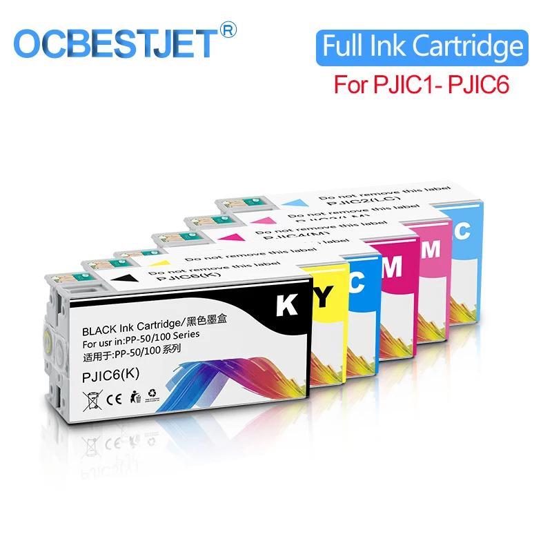 

Совместимый чернильный картридж PJIC1 - PJIC6 с пигментными чернилами для Epson PP-100N PP-50 PP-100 PP-50BD PP-100II струйный принтер