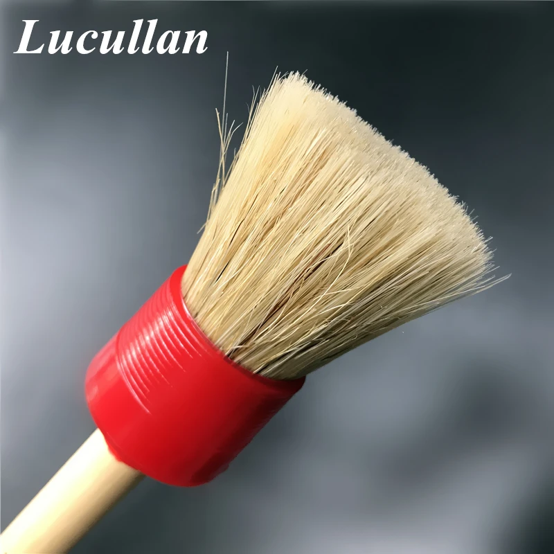 Lucullan 3 шт./лот Классическая Ручка из цельного дерева автомобильные