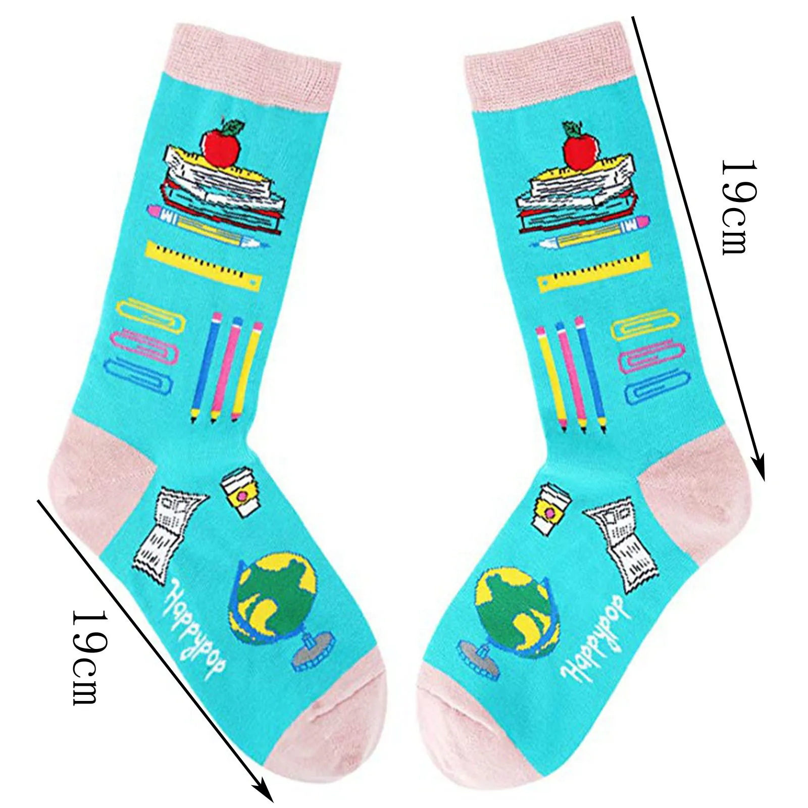 

SAGACE Fashion Graffiti Personality Ladies Leisure Socks Holiday Sports Socks Cotton Breathable Sweat Absorption medias 2021
