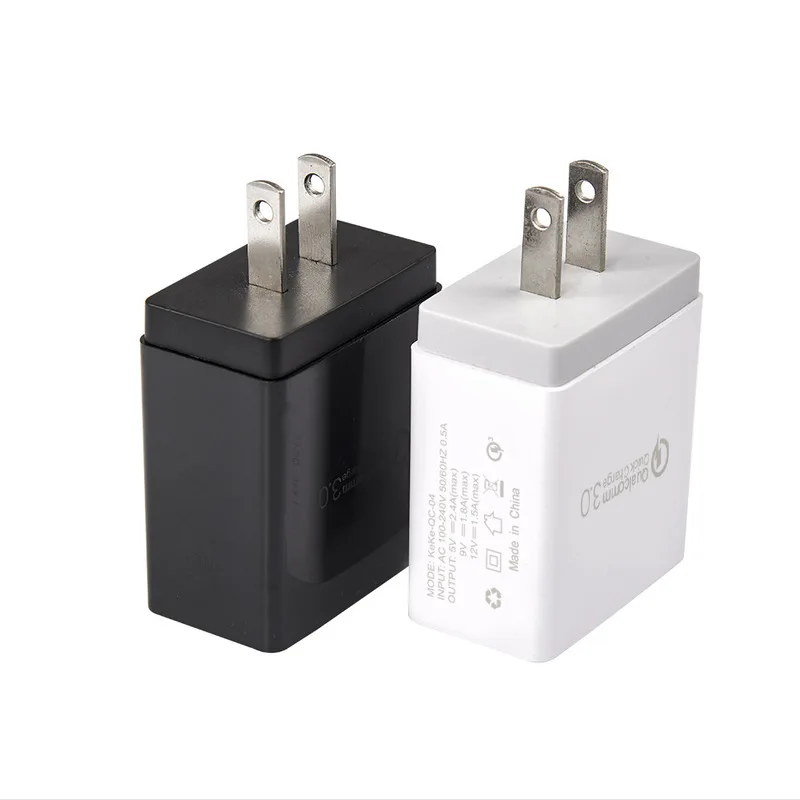 Универсальное зарядное устройство с 4 портами USB для путешествий EU US UK