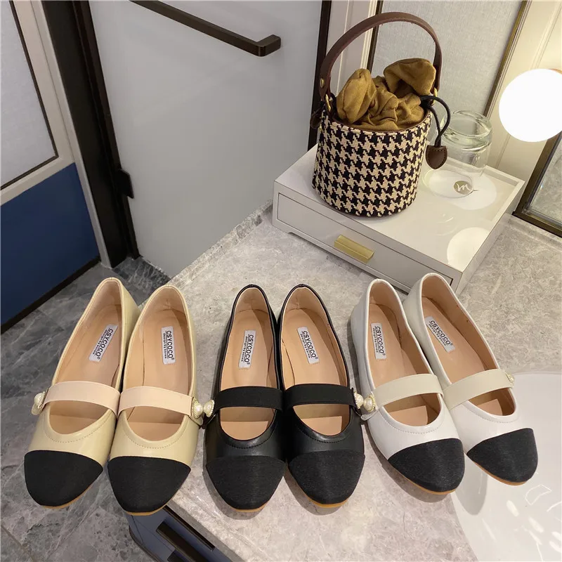 Mary janes shoes mixed color casual comfy women flats pearl round toe shallow brief loafers leisure femme summer lazy moccasins | Обувь