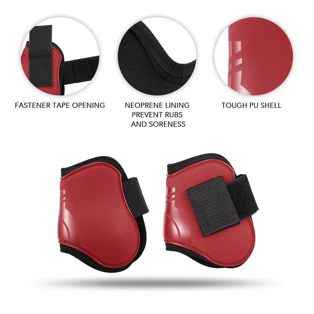 

2 PCS Horse Hind Boots Equine Leg Guard Horse Tendon Shin Protection Neoprene Horse Hock Brace