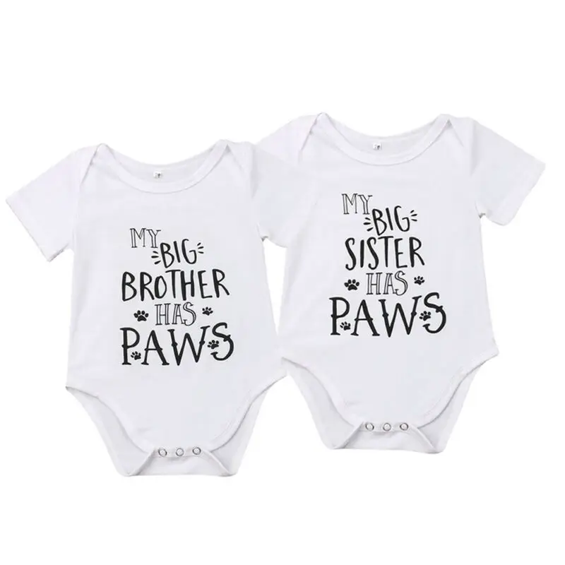 

Newborn Baby Boy Girl Romper Letter Printed Long Sleeve Jumpsuit Sunsuit Summer Clothes Outfits 0-18M Kids Unisex Costume Cute