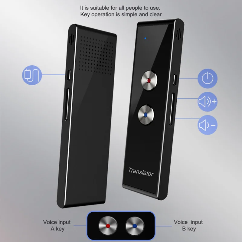 Intelligent Voice Translator T8 intelligent simultaneous interpreter 42 languages WiFi tourism translation | Электроника