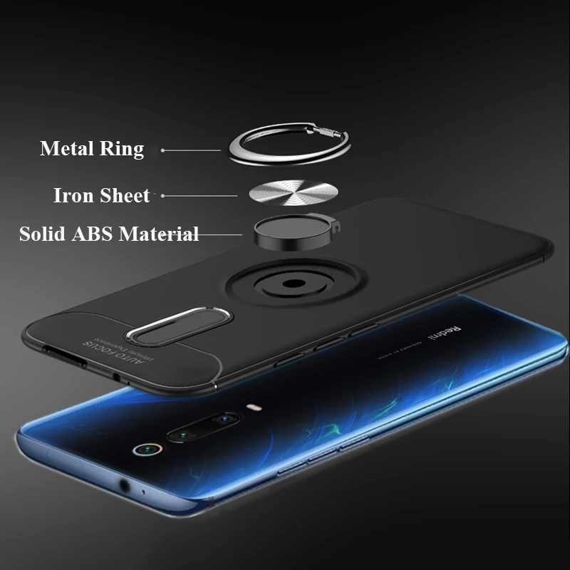 Чехол для Xiaomi Mi Note10 Pro автомобильный держатель Магнитная подставка ТПУ кольцевой