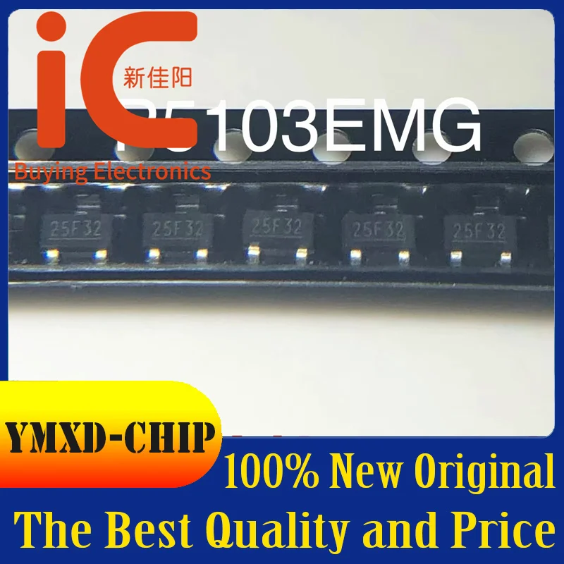 

10Pcs/Lot New Original P5103EMG Silk Screen 25F32 SOT23 Patch Triode In Stock