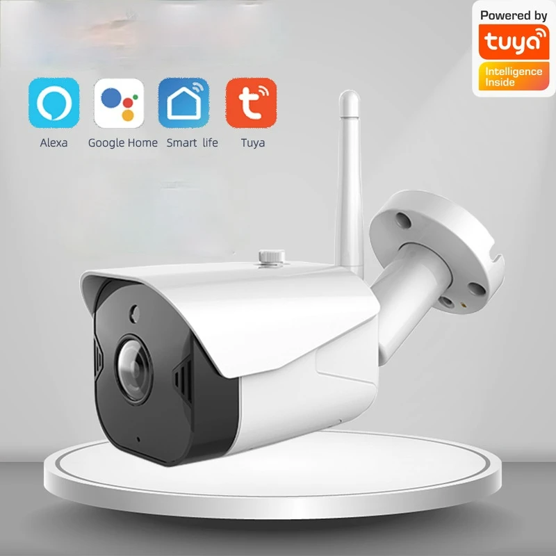 

IP-камера Tuya уличная Водонепроницаемая с поддержкой Wi-Fi и металлическим корпусом, 1080P