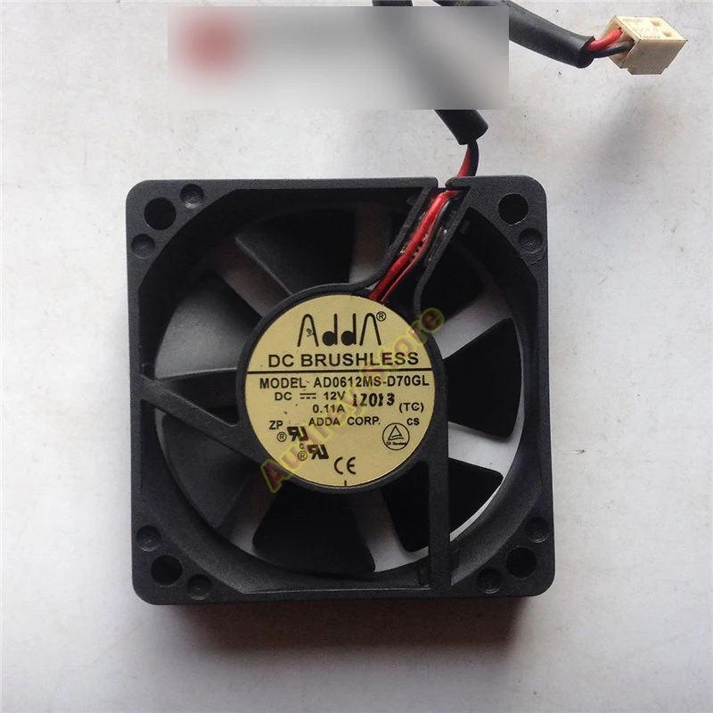 

ADDA 6015 AD0612MS-D70GL DC12V 0.11A Вентилятор охлаждения 2 линии воздуходувки